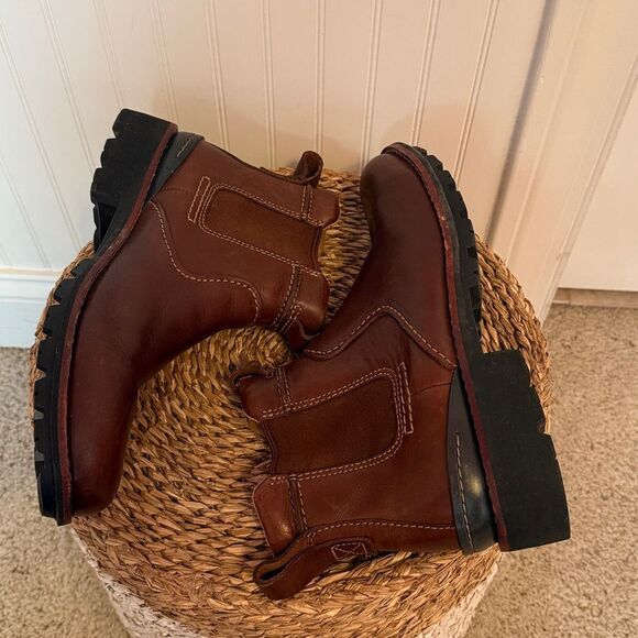 Clark’s Men's Brown Leather Boots - 8 - Picture 6 of 9